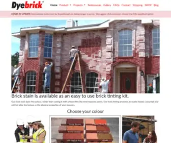 Dyebrick.com(Brick stain) Screenshot