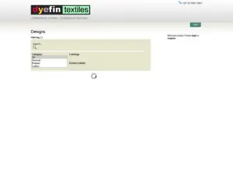 Dyefindesigns.co.za(DyeFin Textiles) Screenshot