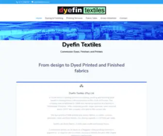 Dyefintextiles.com(Dyefin Textiles) Screenshot