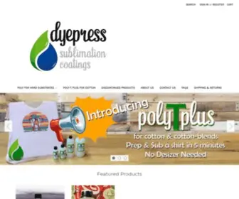 Dyepress.com(DyePress Graphic Supply) Screenshot