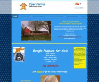 Dyerfarms.com(Puppies for Sale) Screenshot