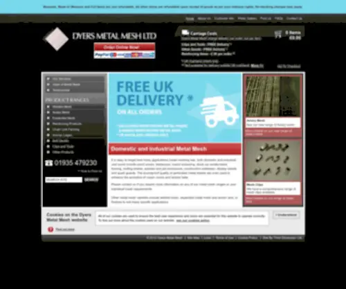 Dyersmetalmesh.co.uk(Metal Mesh) Screenshot