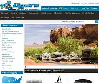 Dyersonline.com(Dyers RV Parts and Accessories) Screenshot