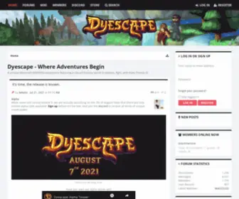 Dyescape.com(The better MMORPG Minecraft server) Screenshot