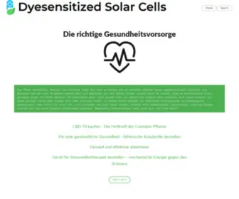 Dyesensitizedsolarcells.com(Die richtige Gesundheitsvorsorge) Screenshot