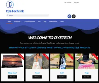 Dyetechink.com(DyeTech Ink) Screenshot