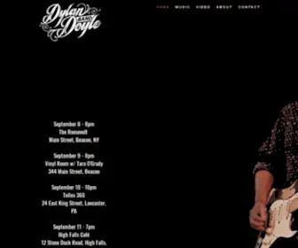 Dylandoyleband.com(Dylan Doyle Band Online) Screenshot