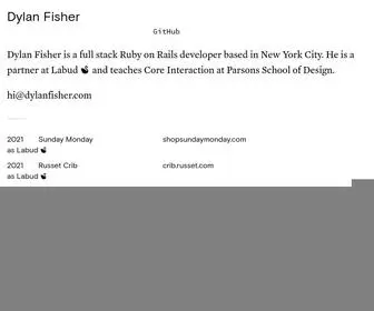 Dylanfisher.com(Dylan Fisher) Screenshot