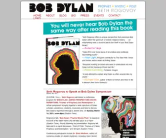 Dylanprophet.com(Bob Dylan) Screenshot