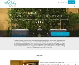 Dylansfo.com(The Dylan Hotel at SFO Home) Screenshot