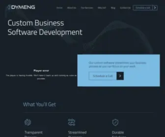 Dymeng.com(Custom Business Software Solutions) Screenshot