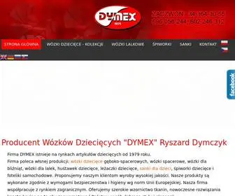Dymex.com.pl(Producent wózków dziecięcych) Screenshot