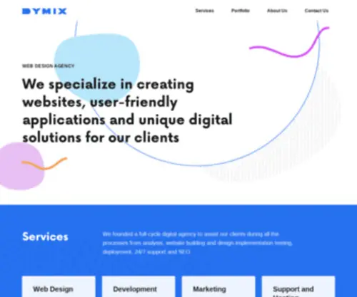 Dymix.us(Award-winning UK Digital Marketing Company) Screenshot