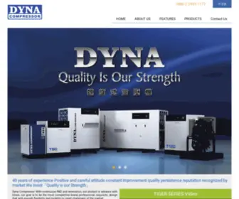 Dyna-Compressor.com(DYNA Screw Air Compressor) Screenshot