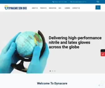 Dynacare.com.my(Nitrile Gloves Manufacturer) Screenshot