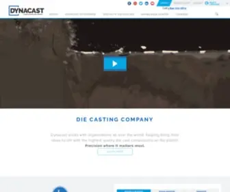 Dynacast.com(Diecasting Company) Screenshot