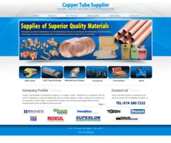 Dynacopper.com(Copper Tube Supplier) Screenshot