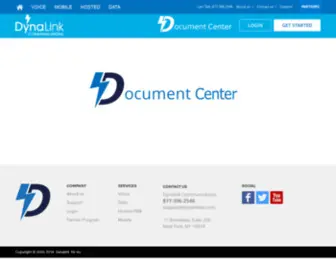 Dynadocscenter.com(Dynalink Communications) Screenshot