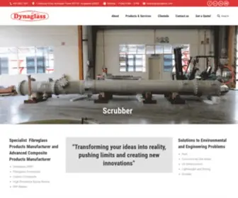 Dynaglass.com(Leading Fibreglass Manufacturer Since 1971) Screenshot