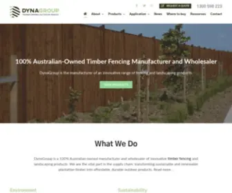 Dynagroup.com.au(Timber Fence) Screenshot