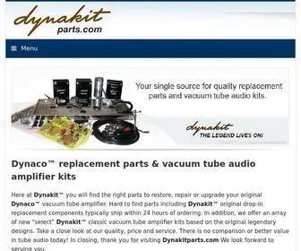 Dynakitparts.com(Dynaco replacement parts & vacuum tube audio amplifier kits from Dynakit) Screenshot