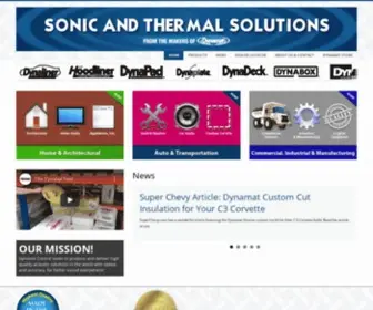 Dynamat.com(Leader In Sound Isolation & Noise and Vibration Reduction) Screenshot
