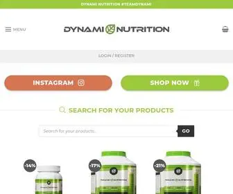 Dynami-Nutrition.com(Dynami Nutrition #UNLIMITEDHEALTH) Screenshot