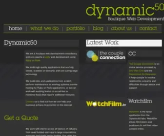 Dynamic50.com(Dynamic 50) Screenshot