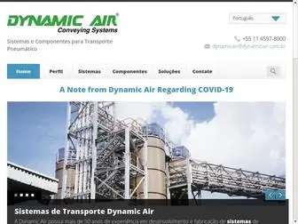 Dynamicair.com.br(Dynamic Air Sistemas de Transporte Pneum醫ico) Screenshot