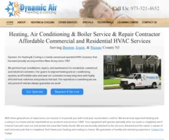 Dynamicairexperts.com(HVAC Contractor NJ) Screenshot