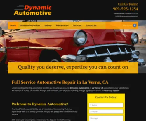 Dynamicautomotiveca.com(Automotive Repair) Screenshot
