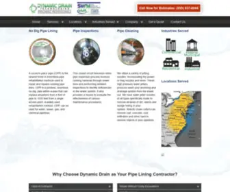 DynamiCDraintechnologies.com(CIPP Pipe Lining Contractors) Screenshot