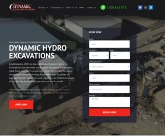 Dynamicexcavations.com.au(Hydro Excavation) Screenshot