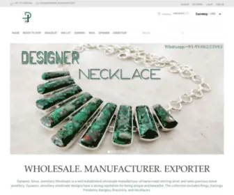 DynamicJewellery.com(Silver Jewellery Manufacturer) Screenshot