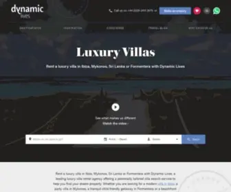 Dynamiclives.com(Luxury Villa Holidays) Screenshot