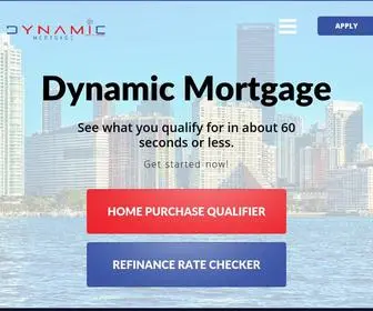 Dynamicmortgage.net(Home Loans & Mortgage Refinance) Screenshot