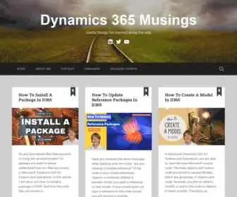 Dynamics365Musings.com(Dynamics 365 Musings) Screenshot