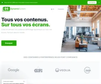 Dynamicscreen.com(Accueil DynamicScreen) Screenshot