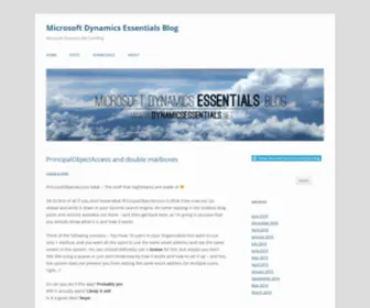Dynamicsessentials.net(Microsoft Dynamics Essentials Blog) Screenshot