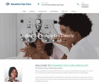 Dynamicseyecarespecialist.com(Dynamics Eye Care Specialist in owerri imo state) Screenshot