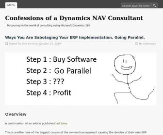 DynamicsnavConsultant.com(Confessions of a Dynamics NAV Consultant) Screenshot