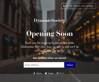 Dynamicsocietyco.com(DynamicSociety) Screenshot