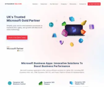 Dynamicssquare.co.uk(Microsoft Dynamics 365 Partner UK) Screenshot