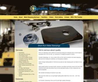 Dynamicstampings.com(Short Run Stamping) Screenshot