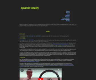 Dynamictonality.com(Dynamic Tonality) Screenshot