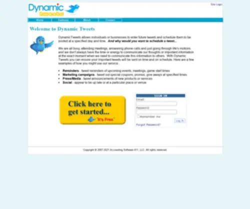 Dynamictweets.com(Dynamic Tweets) Screenshot