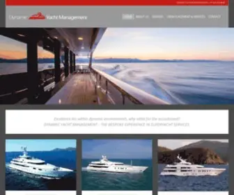 Dynamicyachts.net(Dynamic Yacht Management) Screenshot