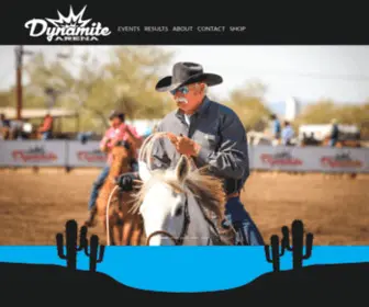 Dynamitearena.com(Arizona's Best Team Roping Venue) Screenshot