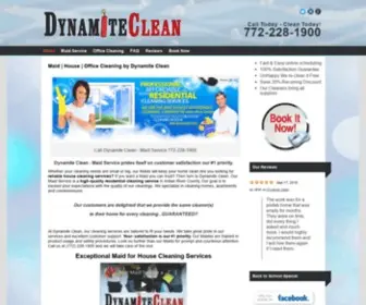 Dynamiteclean.com(Maid Service and House Cleaning in Vero Beach) Screenshot