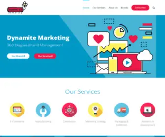 Dynamitemarketing.co(360 Degree Brand Management) Screenshot